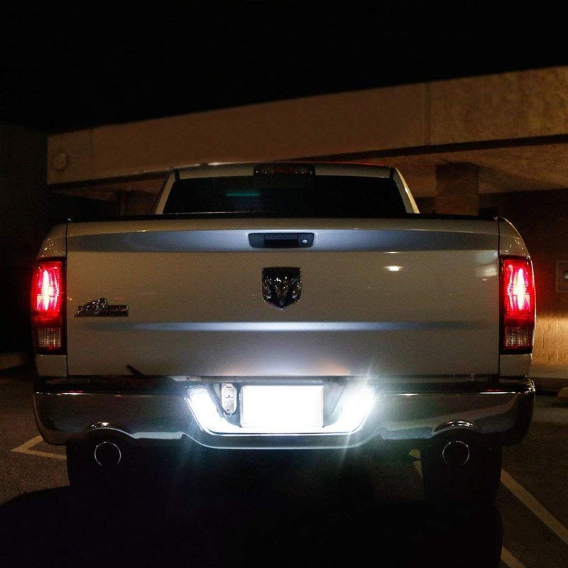 Gempro 2pcs LED License Plate Light Lamp Assembly For 2003 to 2018 Dodge RAM 1500 2500 3500, Powered by 18SMD Xenon White LED Lights - Image 3